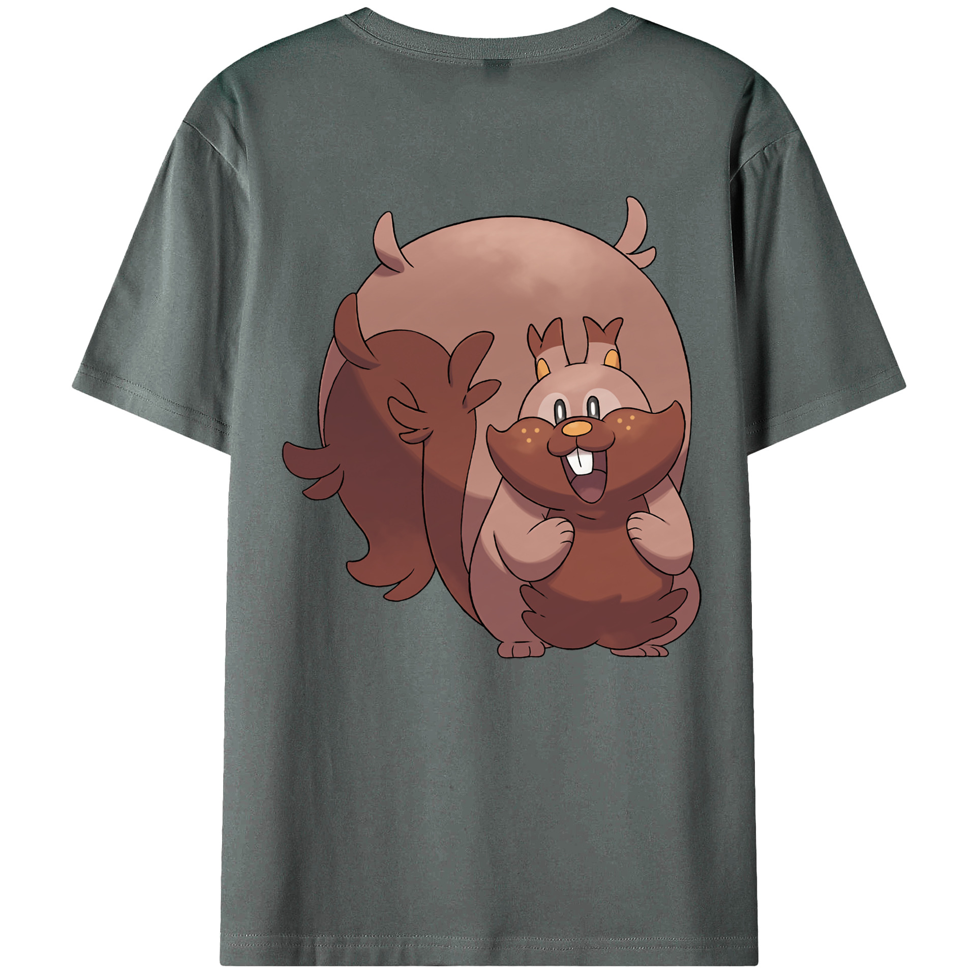 （画像用） ポケットモンスター Pokémon 綿100％ メンズ半袖Tシャツ（バックプリント） 通気性